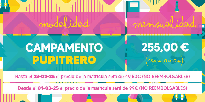 TABLA DE PRECIOS CURSOS VERANO JUL AGS 25-03